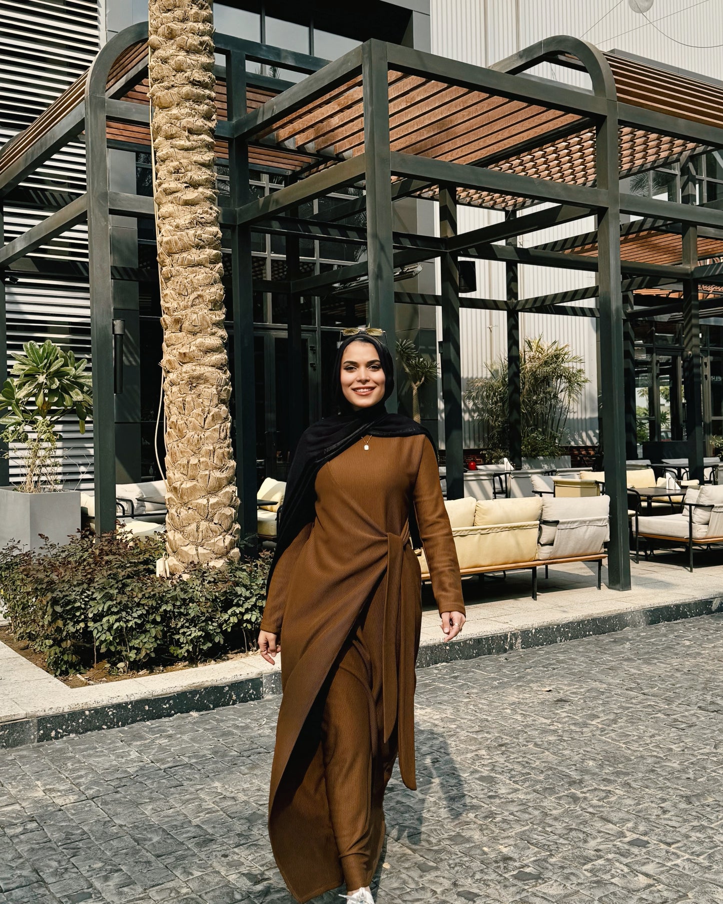 Vail Wrap Dress - Brown