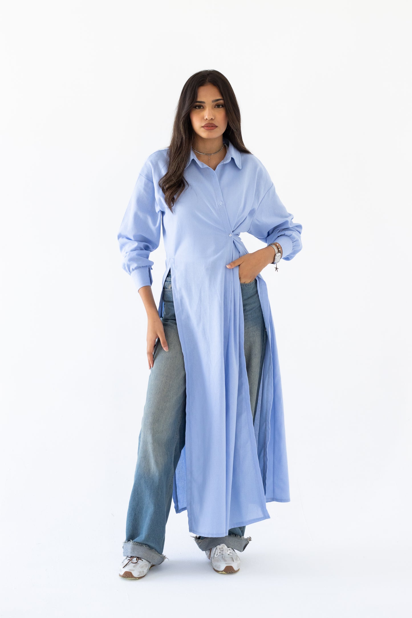 The Essential Linen Shirt In Blue