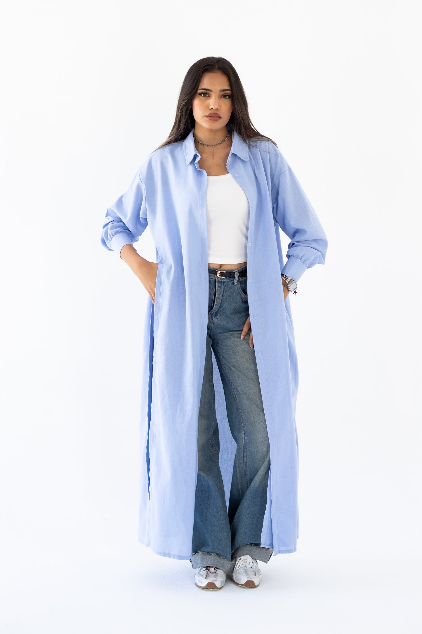The Essential Linen Shirt In Blue