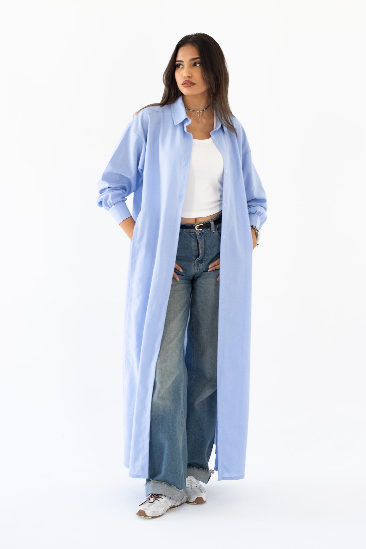 The Essential Linen Shirt In Blue
