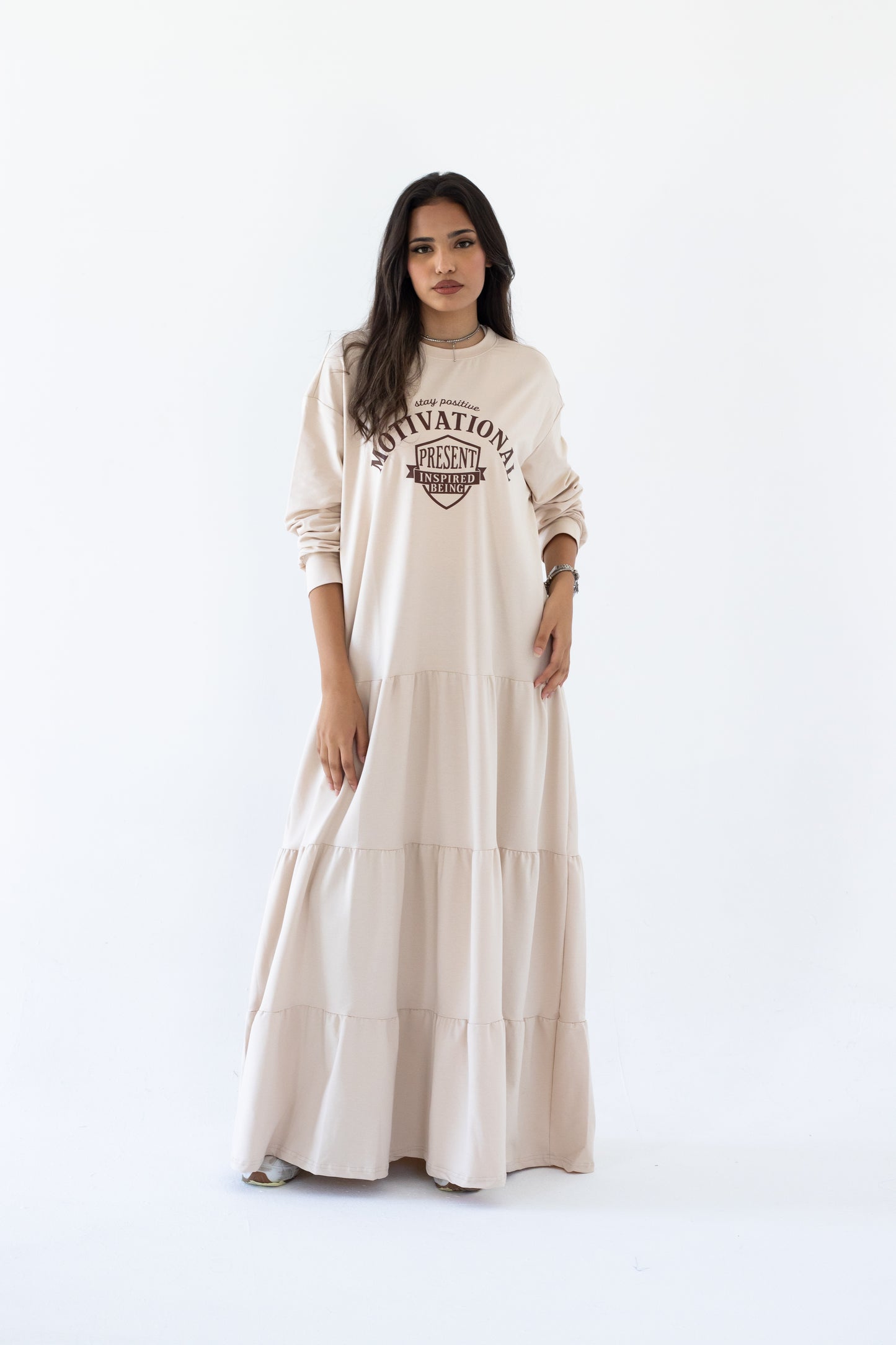 The Drift Dress In Beige