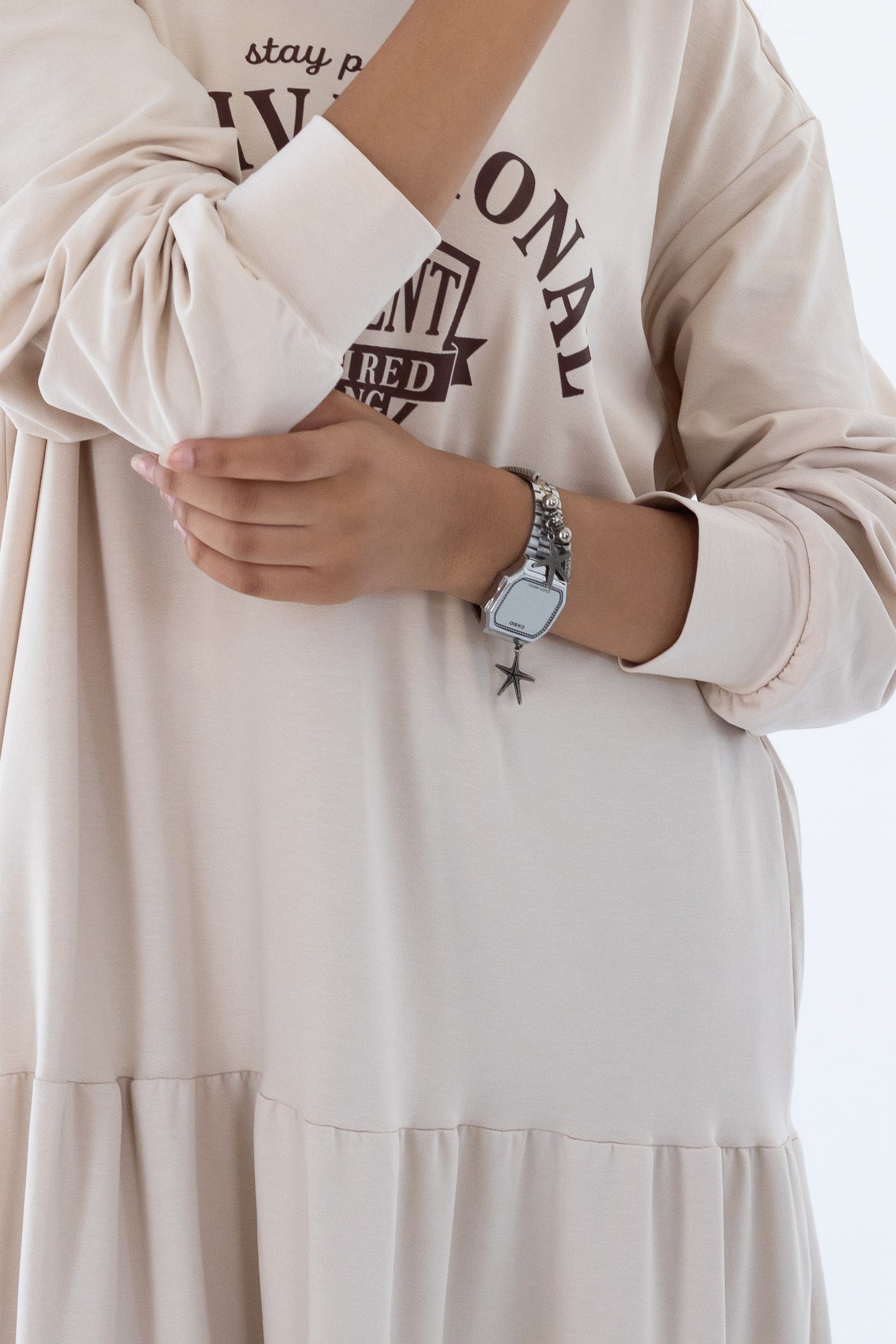 The Drift Dress In Beige