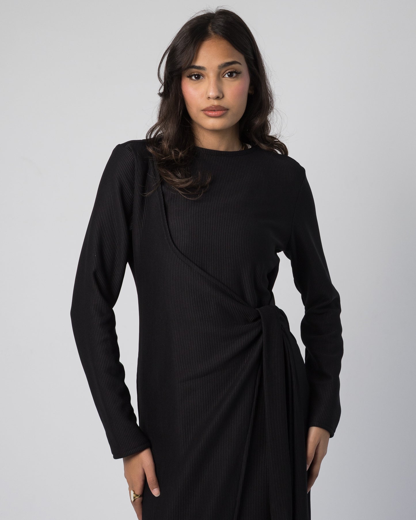 Vail Wrap Dress - Black
