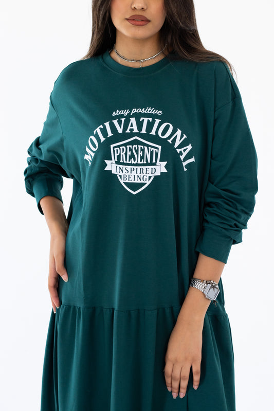 The Drift Dress In Green