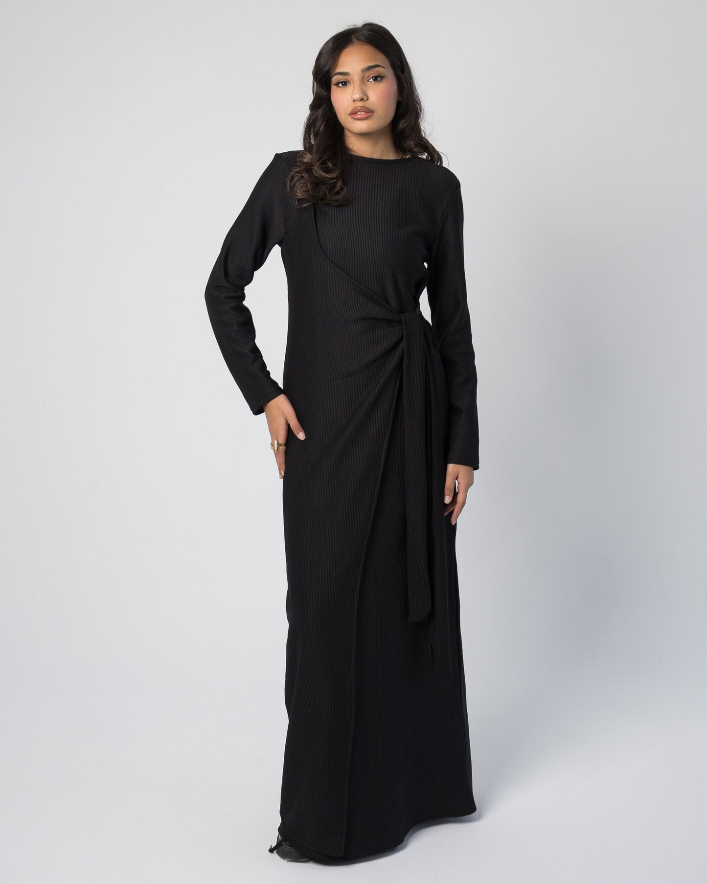 Vail Wrap Dress - Black