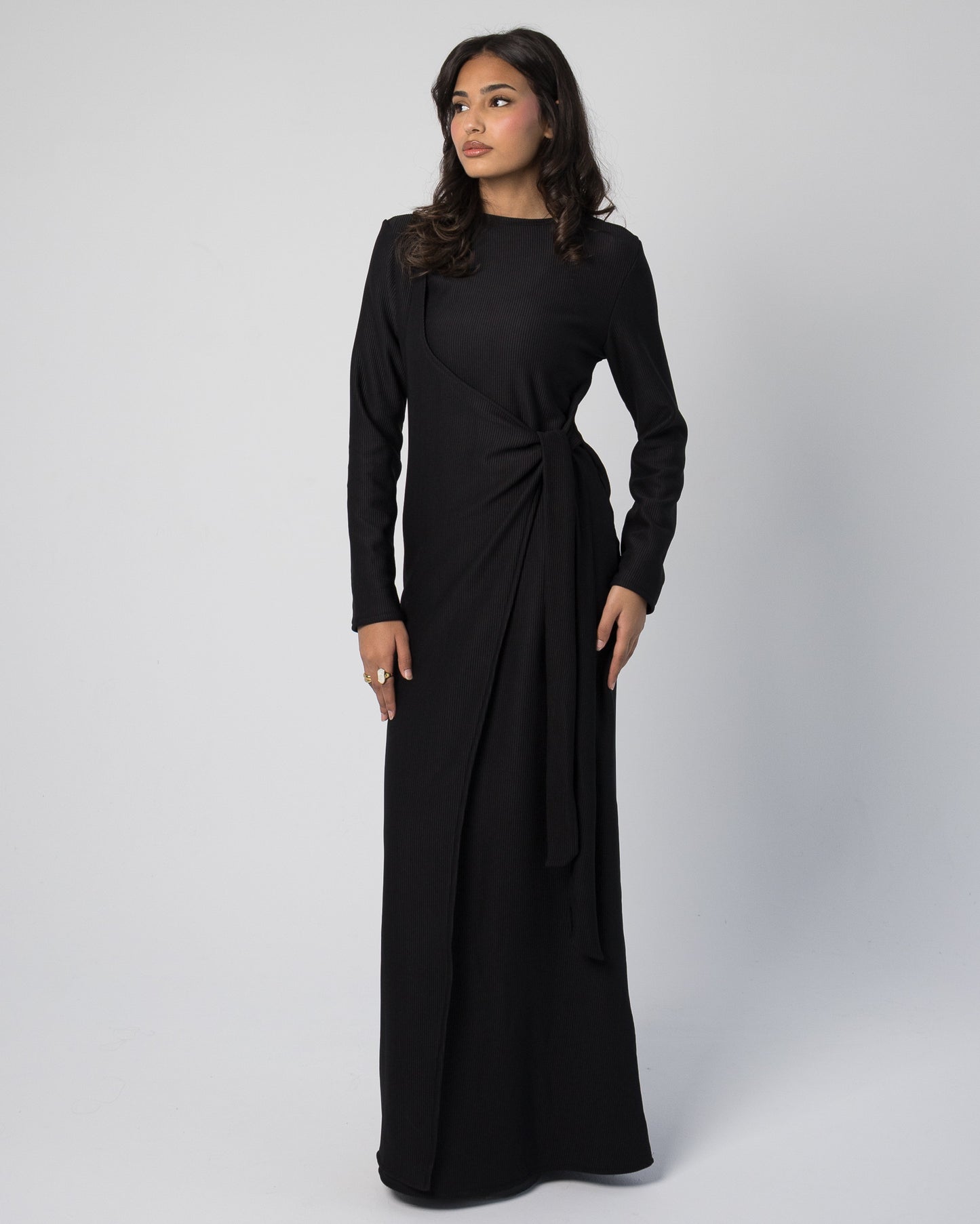 Vail Wrap Dress - Black