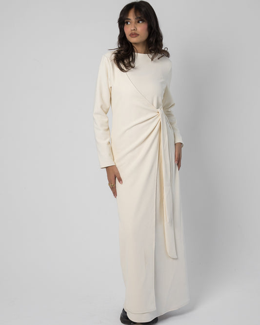 Vail Wrap Dress - Off white