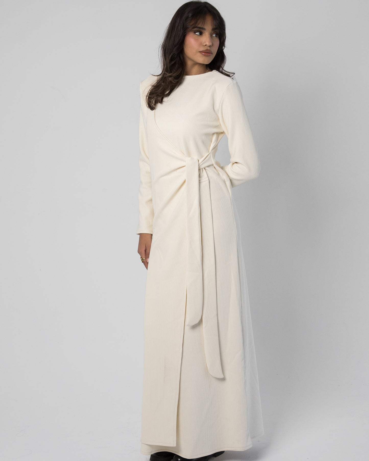 Vail Wrap Dress - Off white