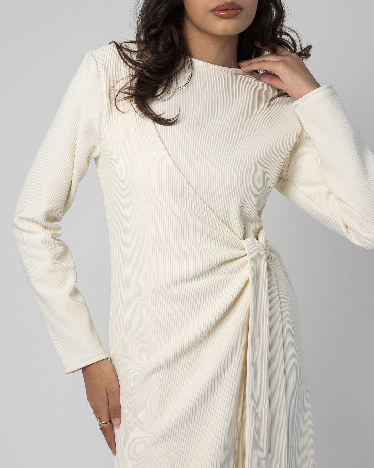 Vail Wrap Dress - Off white
