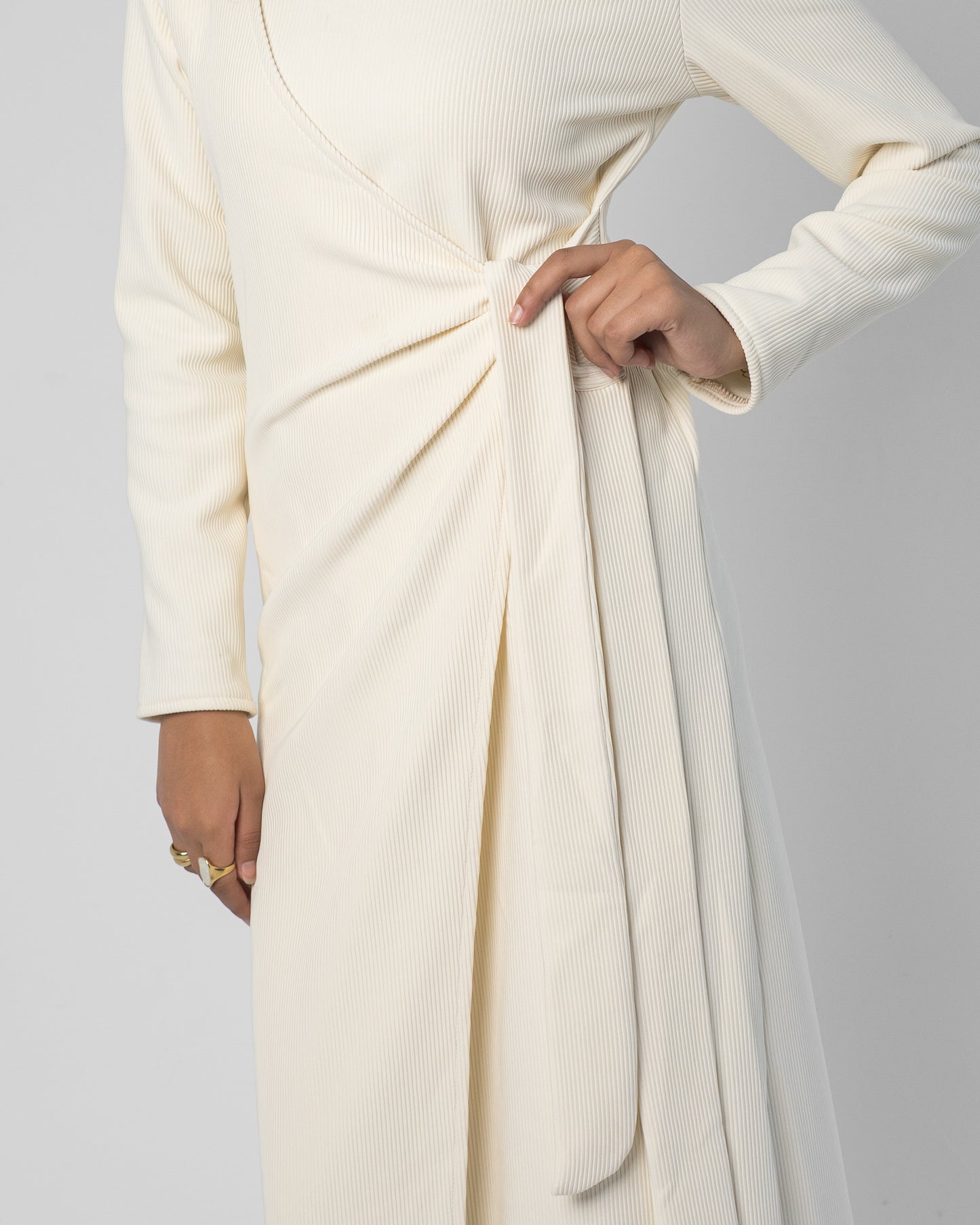 Vail Wrap Dress - Off white